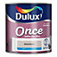 Dulux Once Mellow mocha Matt Emulsion paint, 2.5L