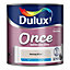 Dulux Once Nutmeg white Matt Emulsion paint, 2.5L