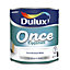 Dulux Once Pure brilliant white Eggshell Metal & wood paint, 2.5L