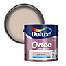 Dulux Once Soft stone Matt Emulsion paint, 2.5L