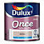 Dulux Once Soft stone Matt Emulsion paint, 2.5L