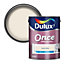 Dulux Once Vanilla white Matt Emulsion paint, 5L
