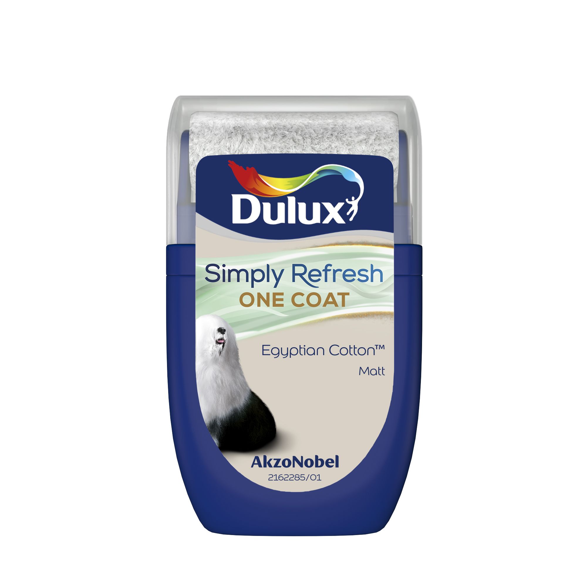 Dulux One coat Egyptian cotton Matt Emulsion paint, 30ml Tester pot