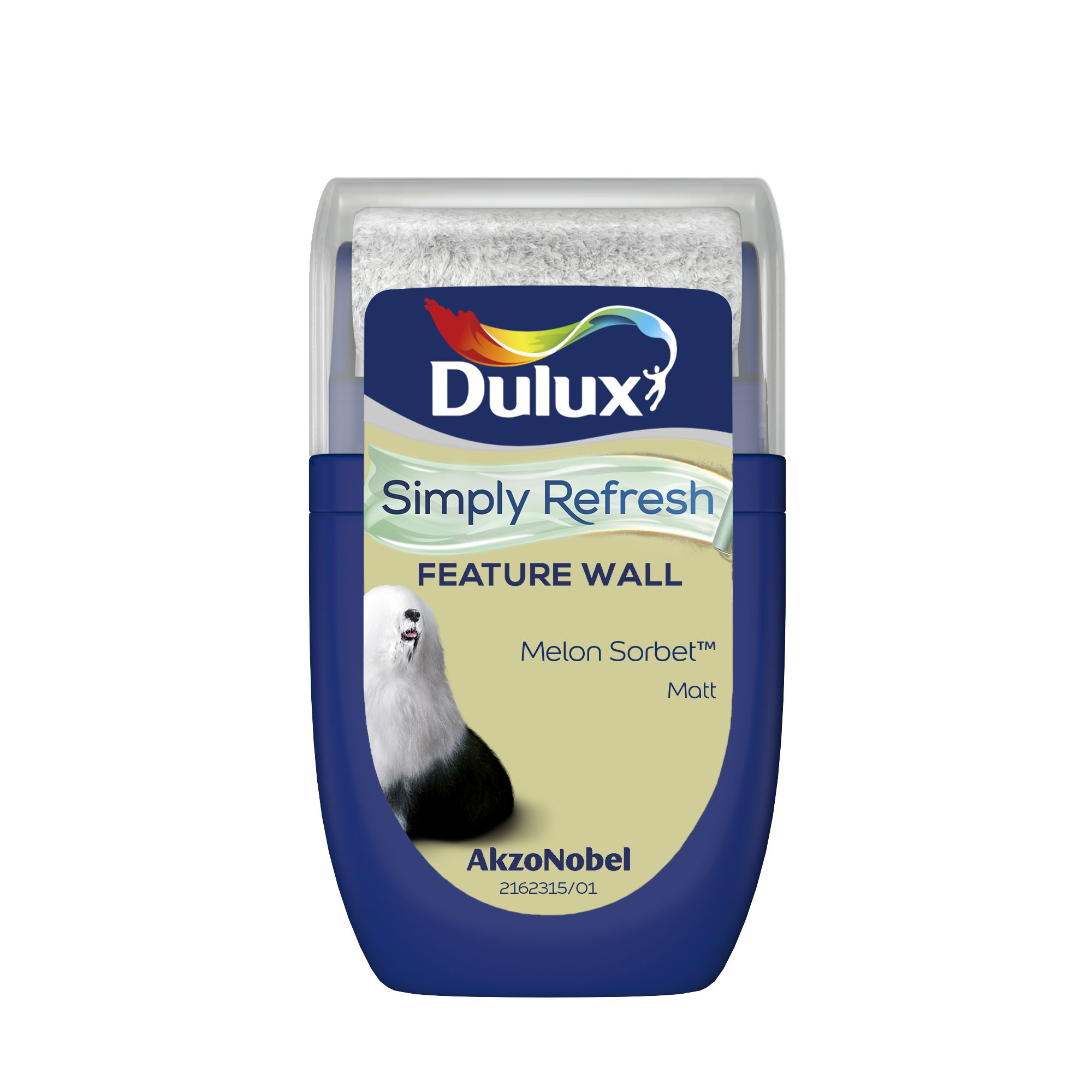 Dulux One coat Melon sorbet Matt Emulsion paint, 30ml Tester pot