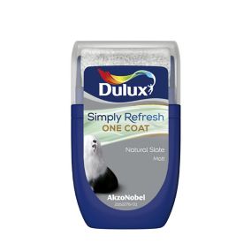 Dulux One coat Natural slate Matt Emulsion paint, 30ml Tester pot