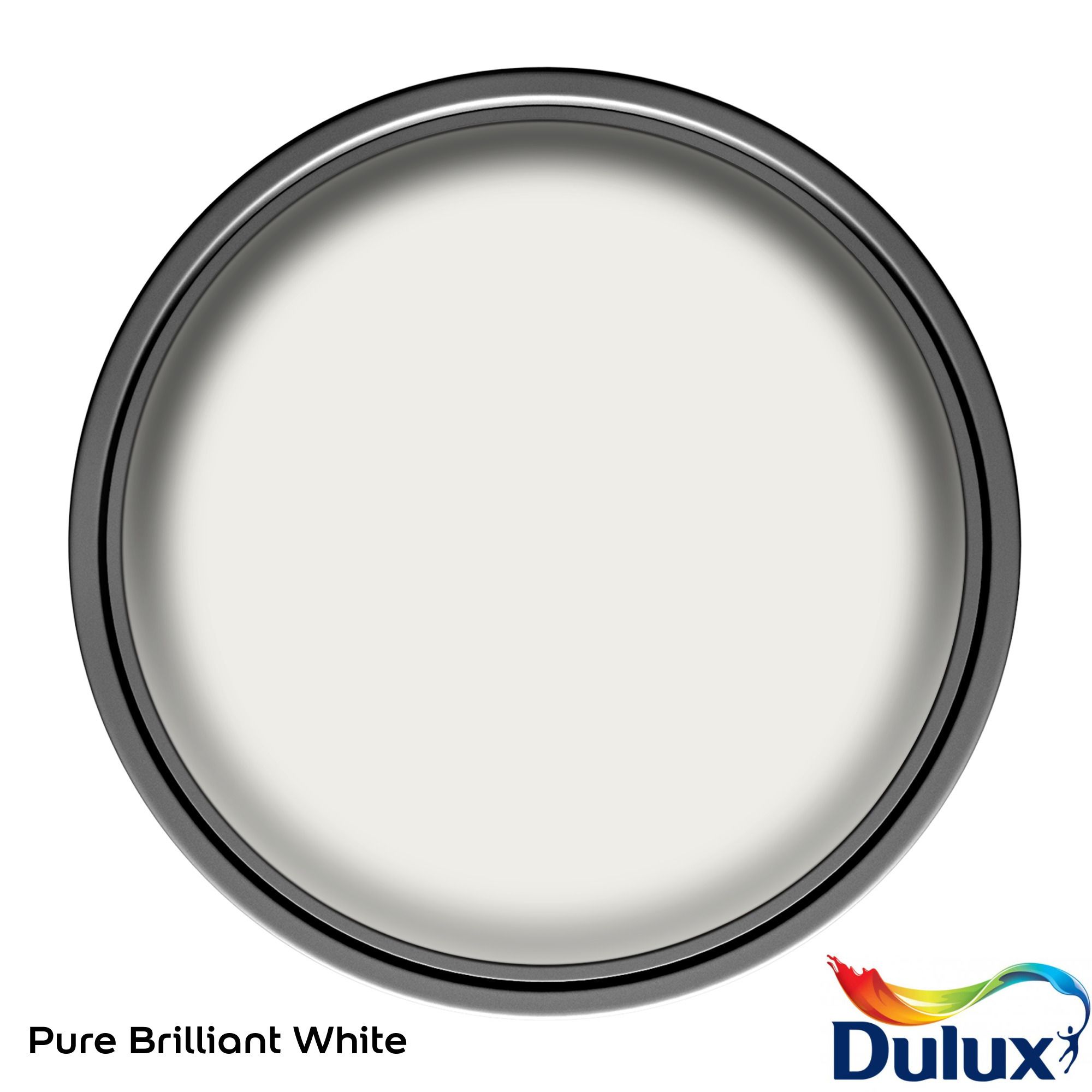 Dulux One Coat Pure Brilliant White Satinwood Metal & wood paint, 750ml