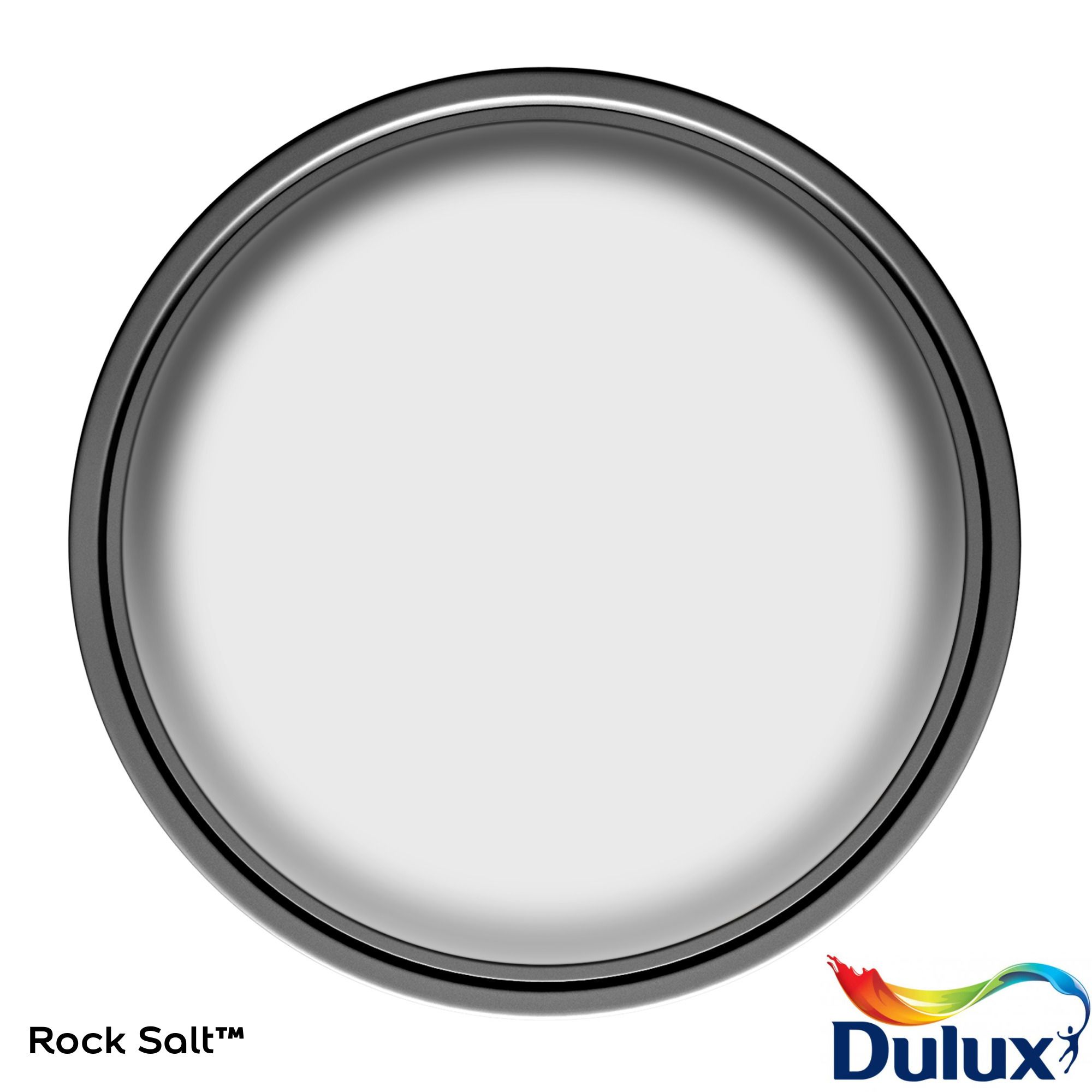Dulux One coat Rock salt Matt Emulsion paint, 2.5L