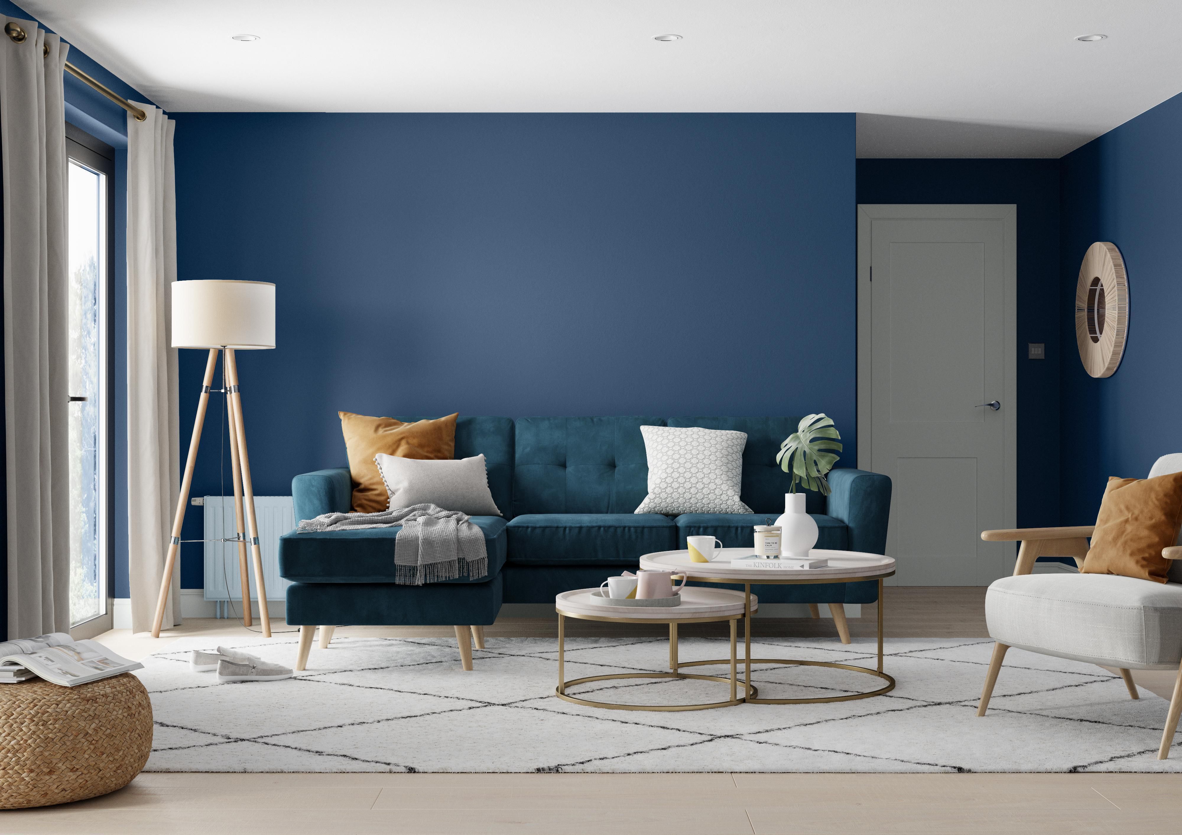 Dulux One coat Sapphire salute Matt Emulsion paint, 2.5L