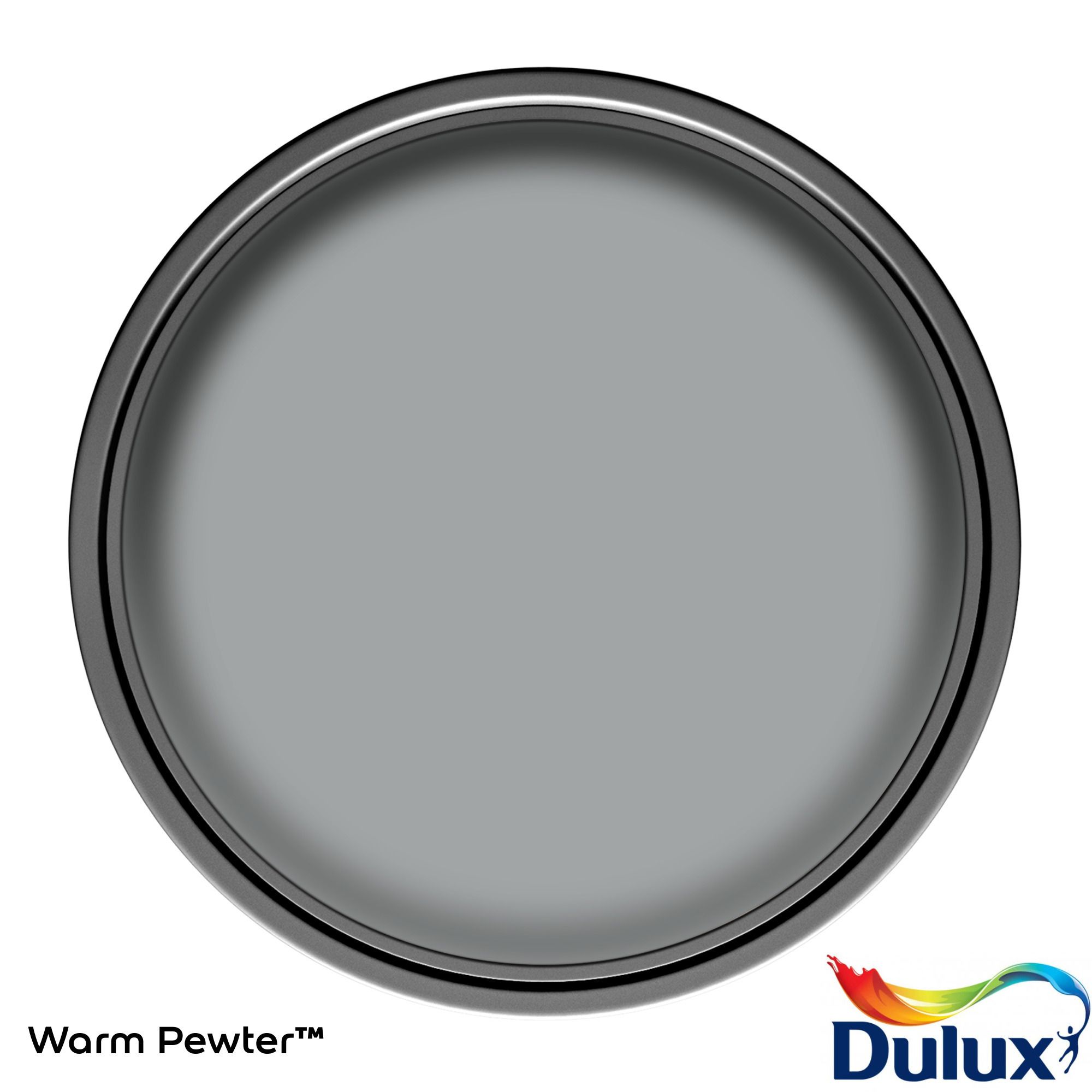 Dulux One coat Warm pewter Matt Emulsion paint, 2.5L