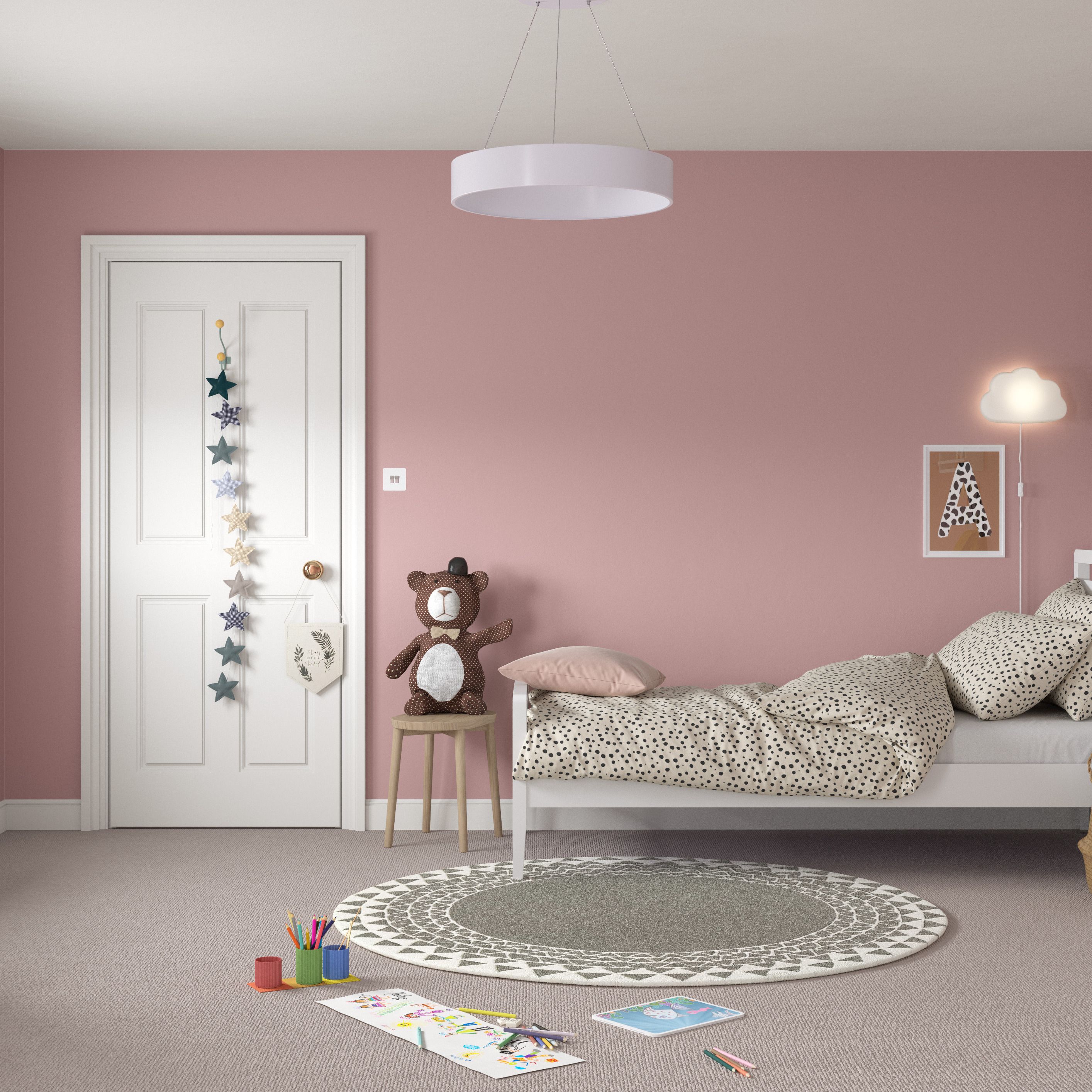 Dulux Pressed Petal Matt Wall & ceiling Emulsion paint, 2.5L