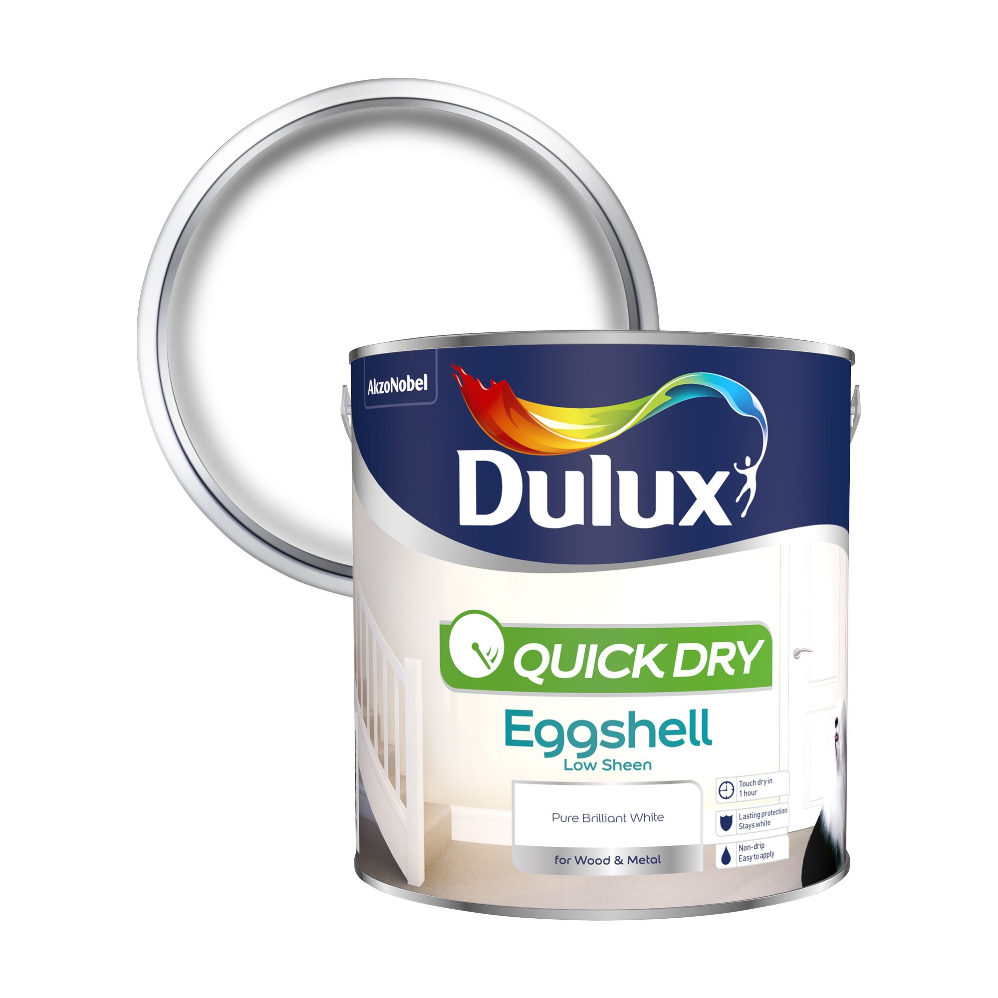 Dulux Quick Dry Satinwood Paint For Wood And Metal - Black 750 ml :  : Sports & Outdoors