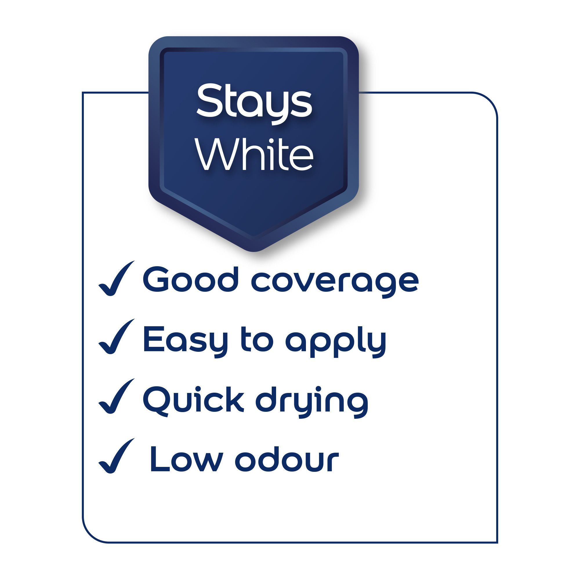 Dulux Pure brilliant white Matt Emulsion paint, 2.5L