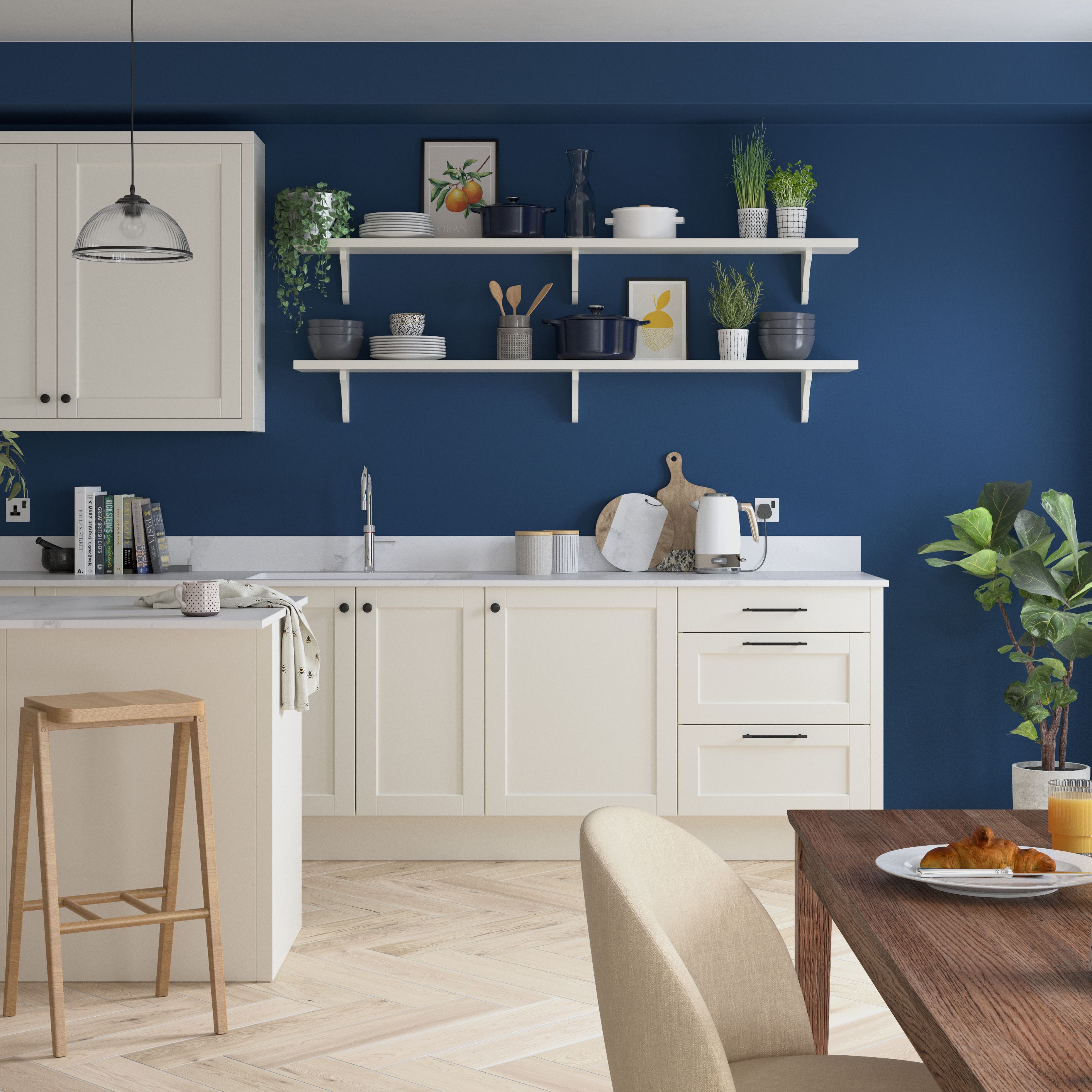 Dulux Sapphire Salute Matt Wall & ceiling Emulsion paint, 5L