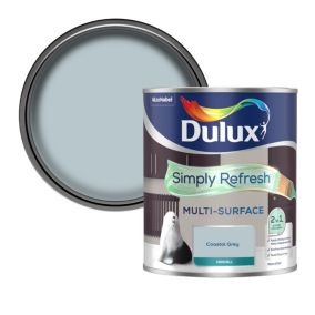 Dulux Simply Refresh Multi-surface Coastal Grey Eggshell Emulsion paint, 750ml