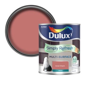 Dulux Simply Refresh Multi-surface Coral Charm Eggshell Emulsion paint, 750ml