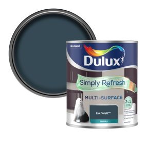 Dulux Simply Refresh Multi-surface Ink Well Eggshell Emulsion paint, 750ml