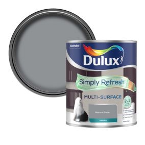 Dulux Simply Refresh Multi-surface Natural Slate Eggshell Emulsion paint, 750ml