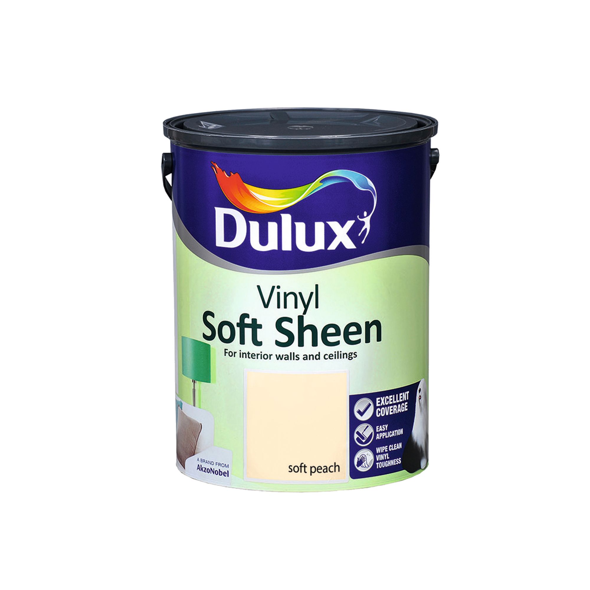 Dulux Soft peach Soft sheen Emulsion paint, 5L