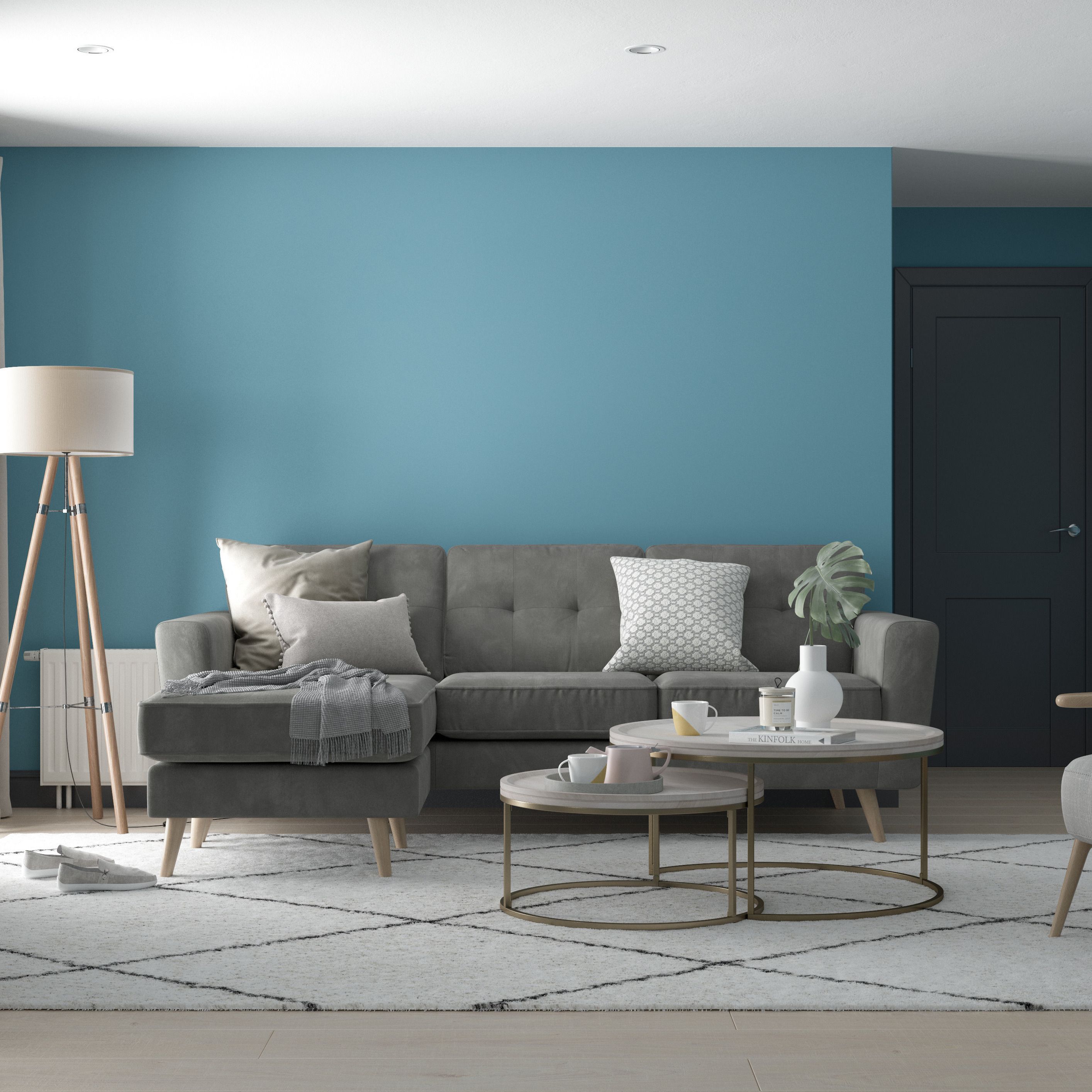 Dulux Stonewashed Blue Matt Wall & ceiling Emulsion paint, 2.5L