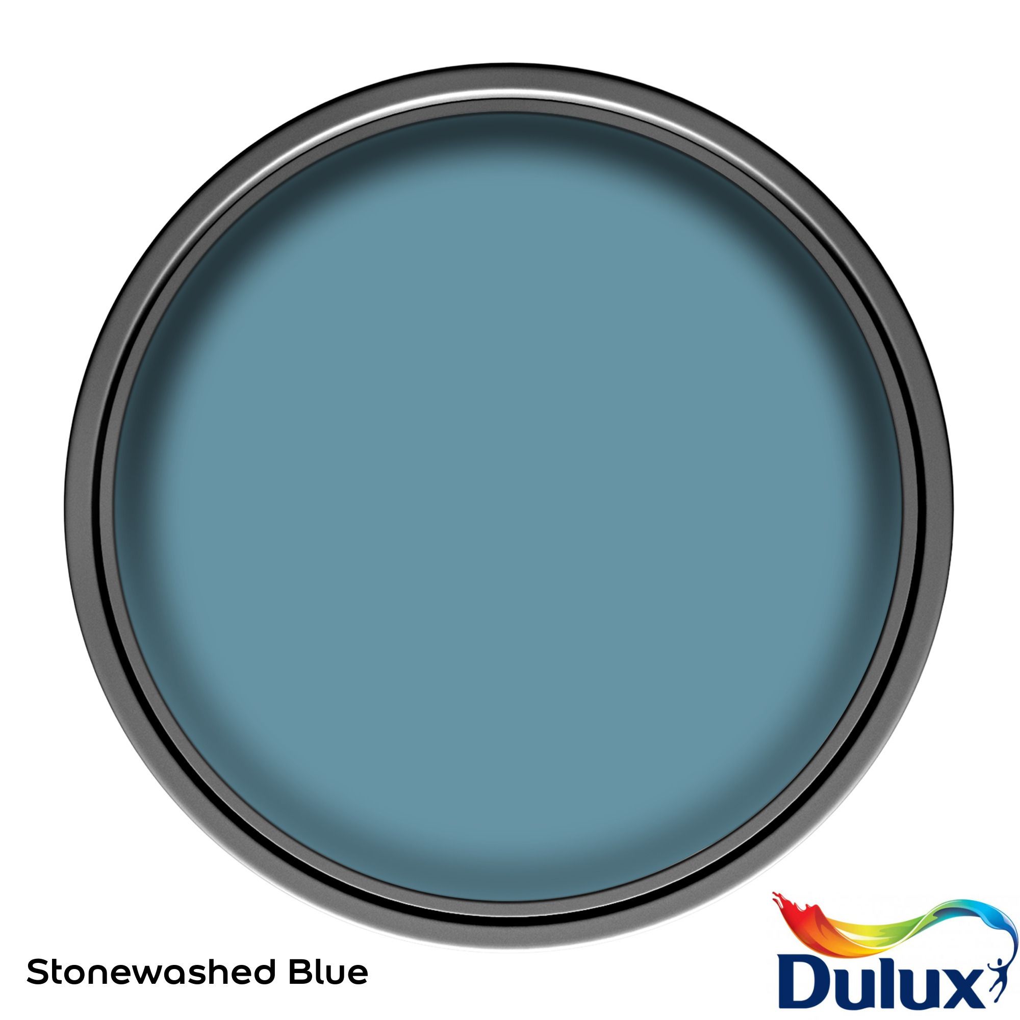 Dulux Stonewashed Blue Matt Wall & ceiling Emulsion paint, 2.5L
