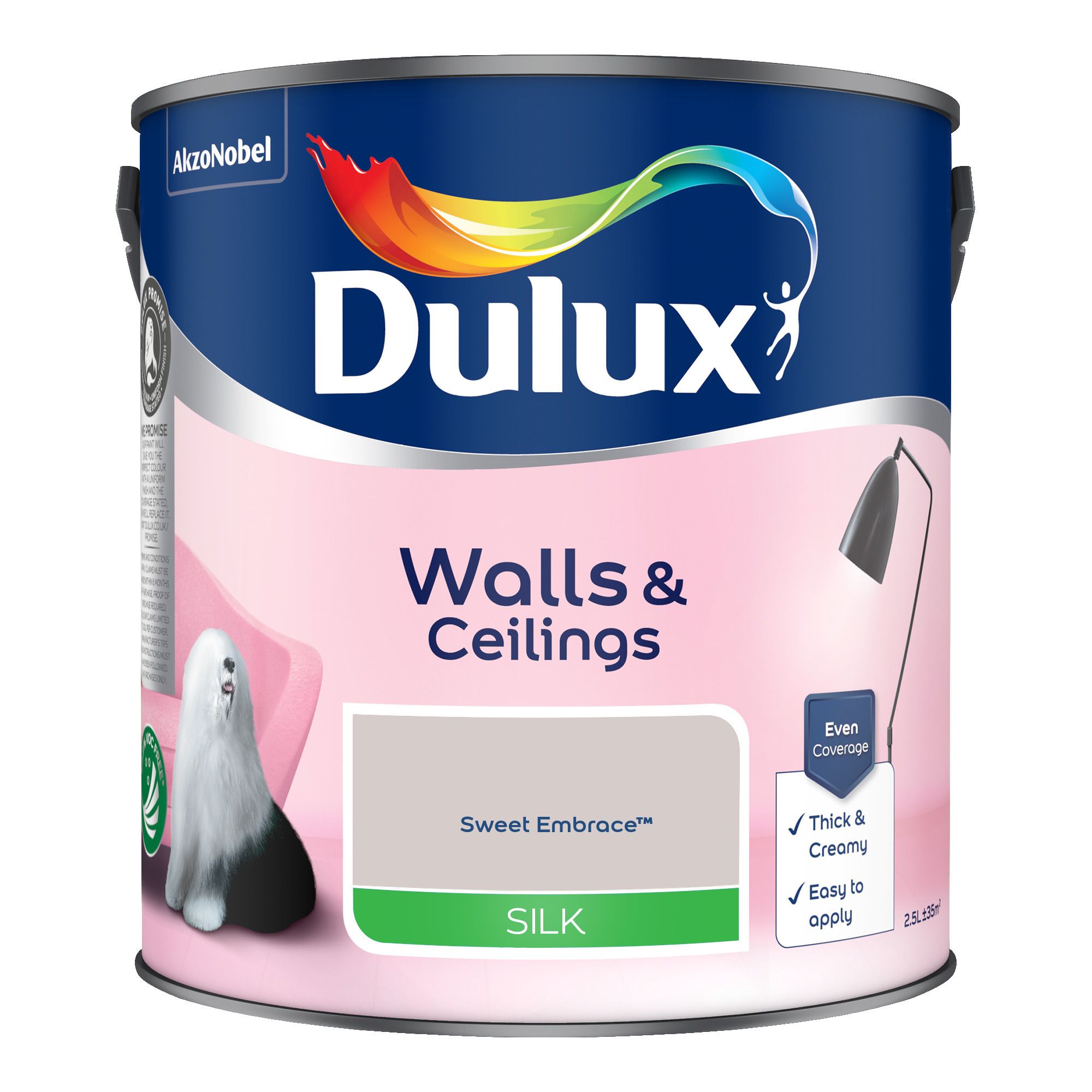 Dulux Sweet Embrace Silk Wall & ceiling Emulsion paint, 2.5L