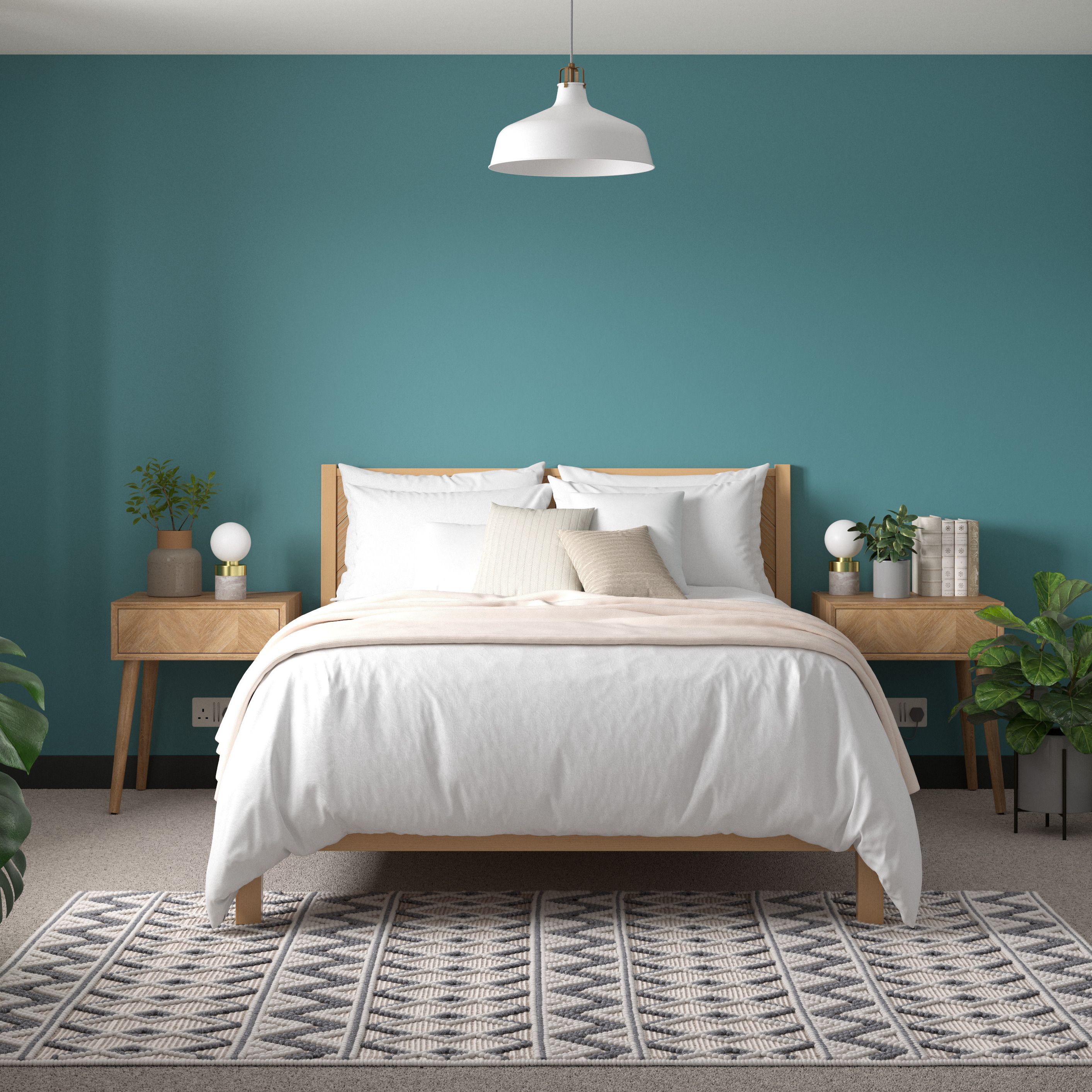 Dulux Teal Voyage Matt Wall & ceiling Emulsion paint, 30ml Tester pot