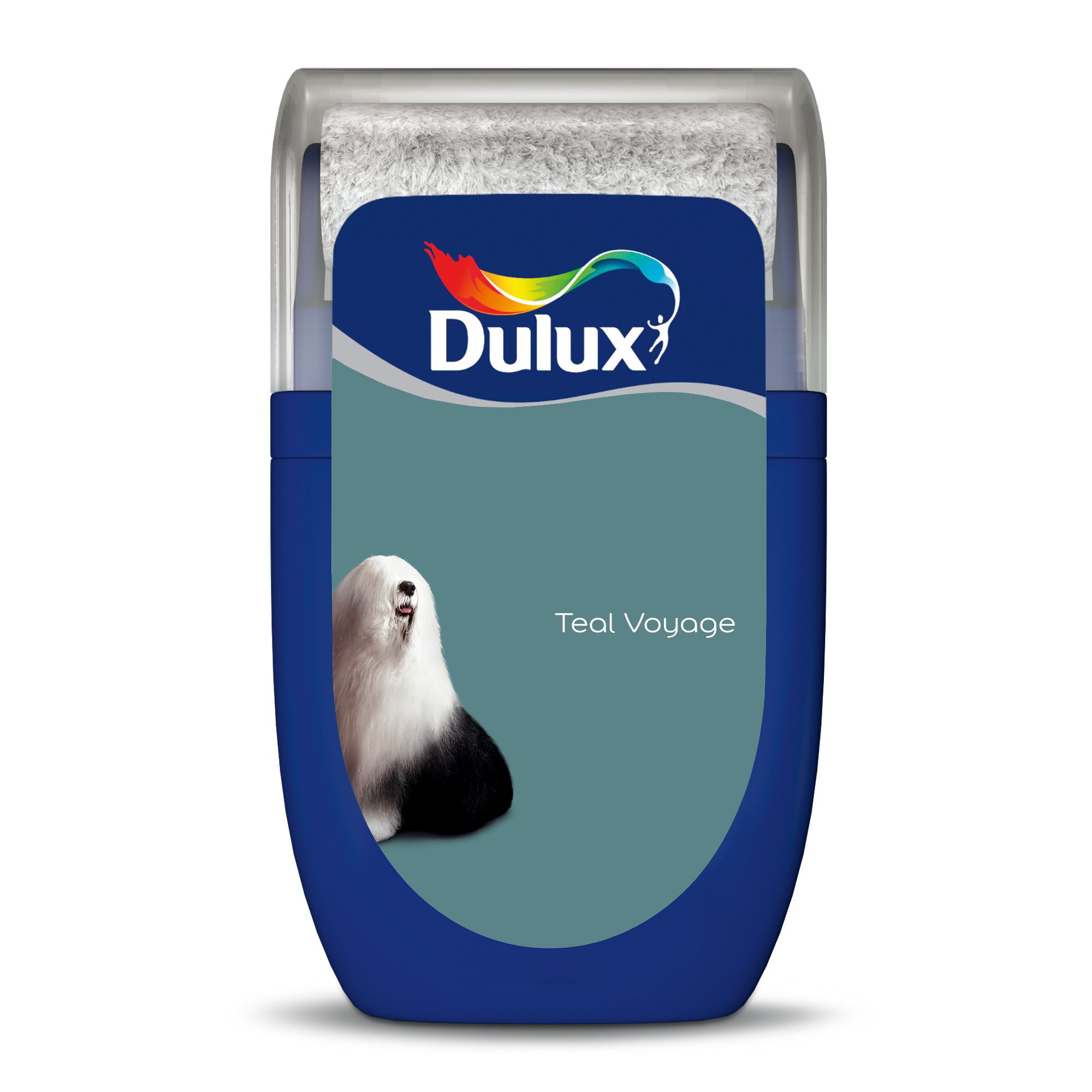 Dulux Teal Voyage Matt Wall & ceiling Emulsion paint, 30ml Tester pot