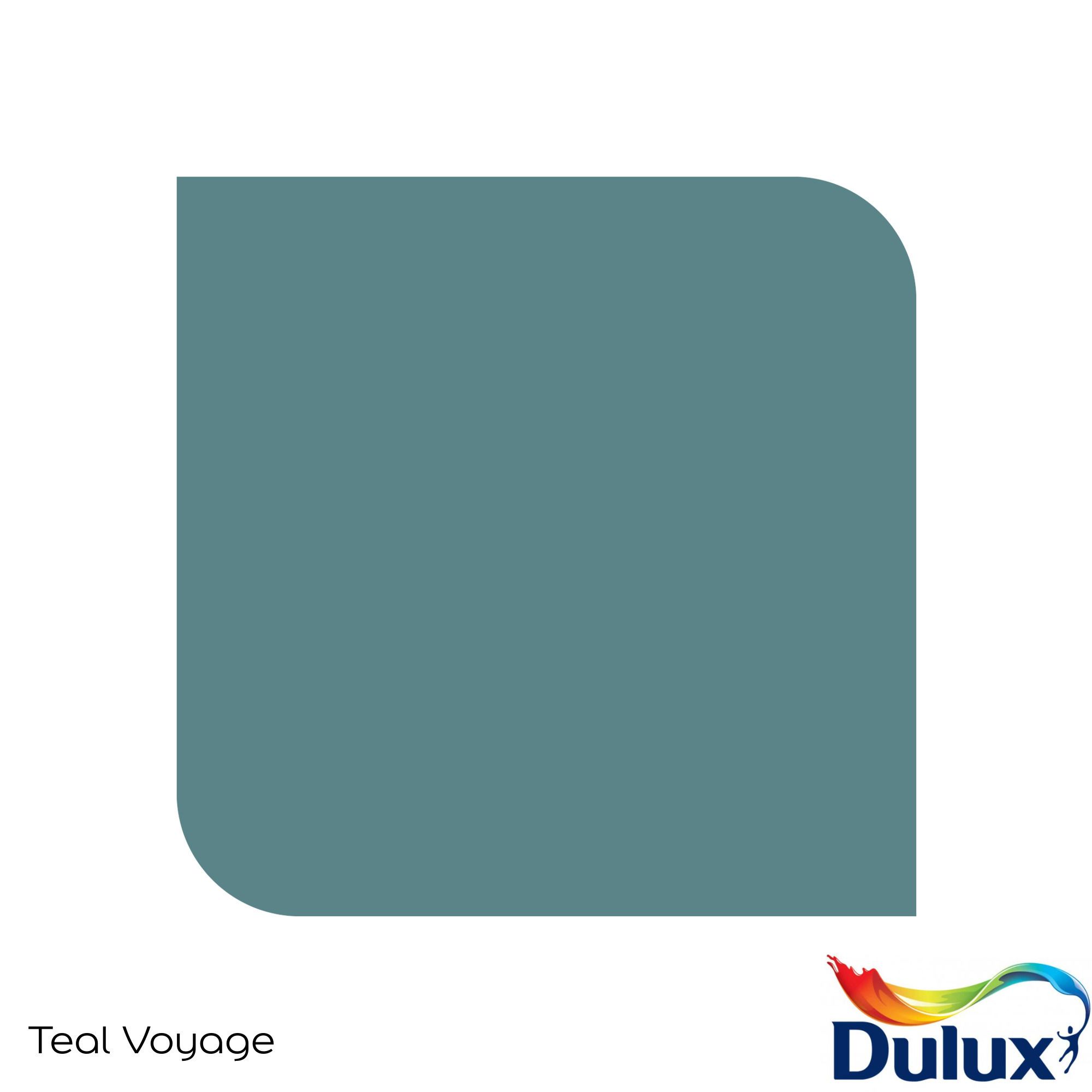 Dulux Teal Voyage Matt Wall & ceiling Emulsion paint, 30ml Tester pot