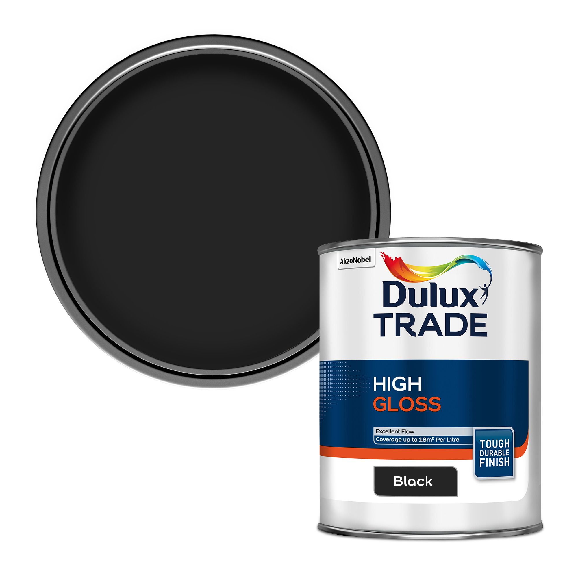 Fortress Black Gloss Metal paint, 250ml