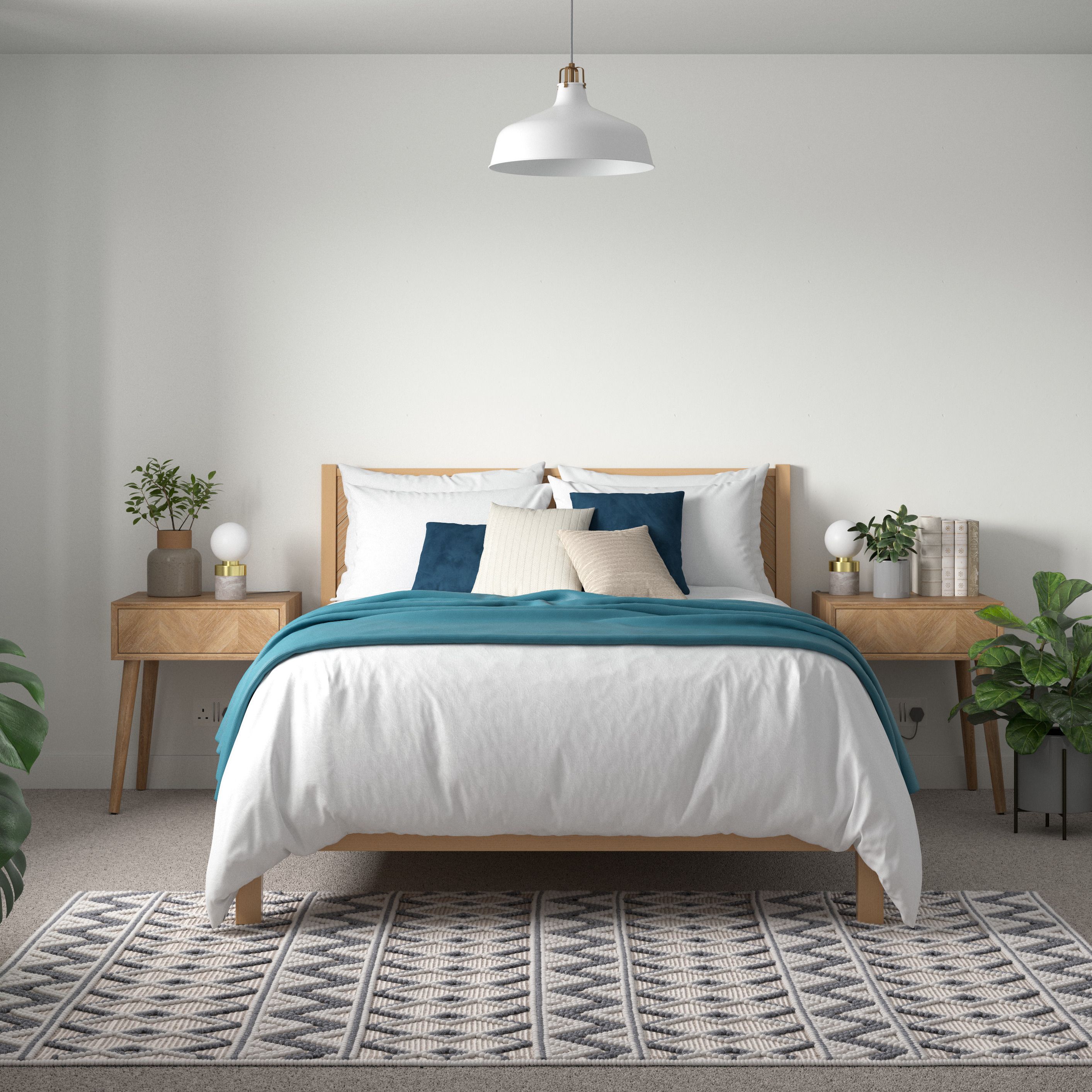 Dulux Trade Durable Flat Matt White Velvet matt Wall paint, 5L