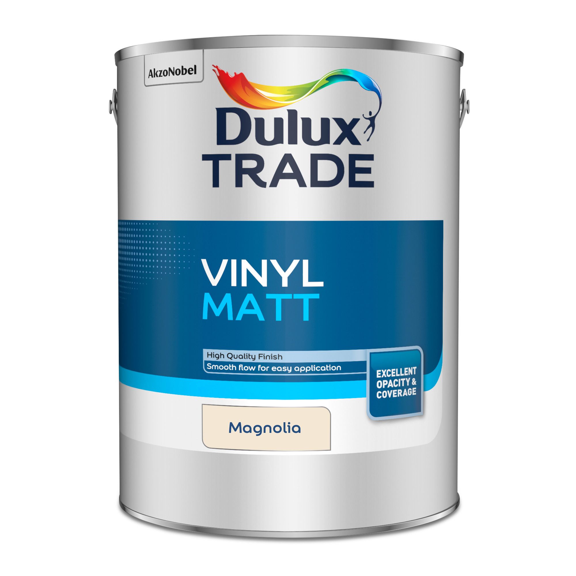 Dulux Trade Magnolia Matt Emulsion paint, 5L