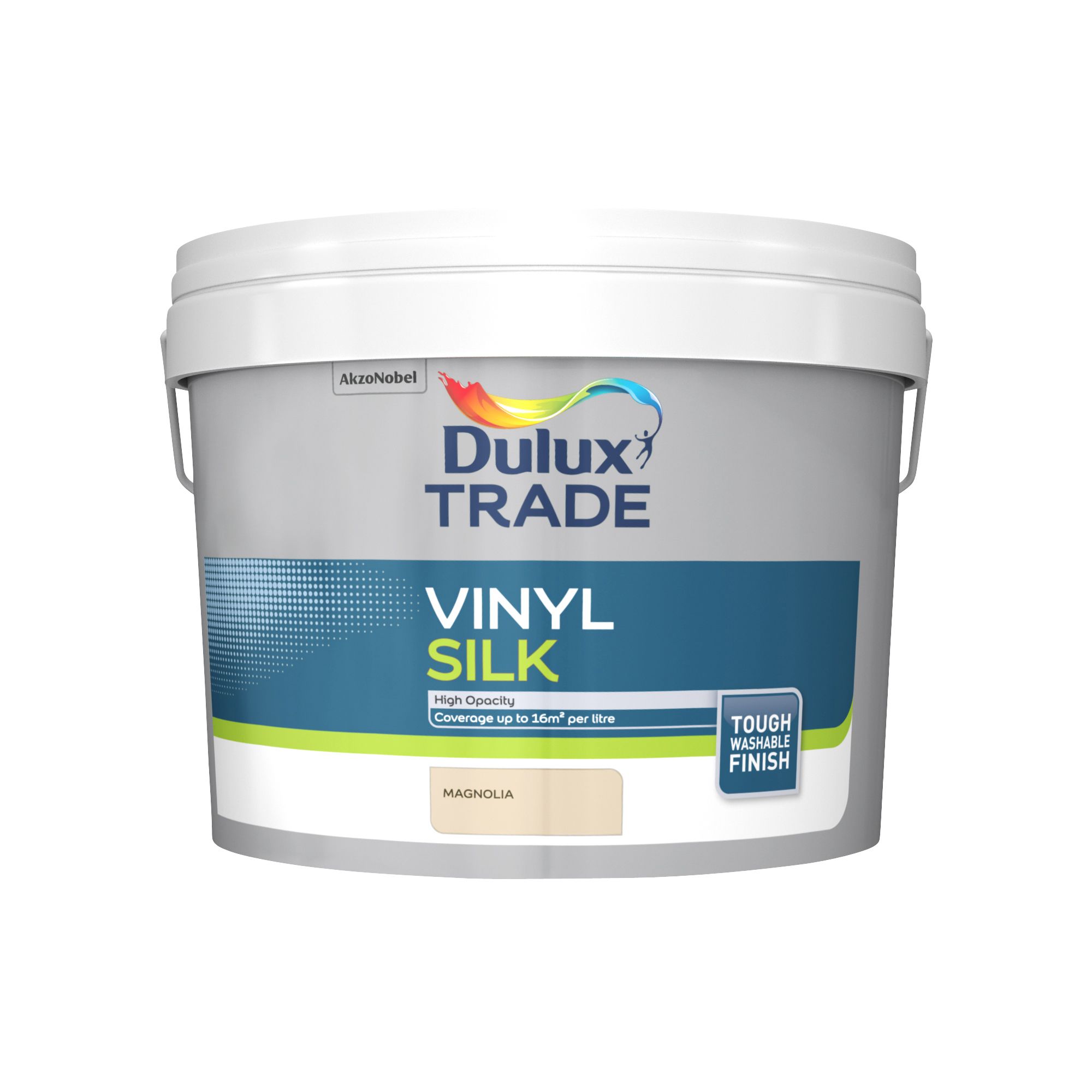 Dulux Trade Magnolia Silk Emulsion paint, 10L
