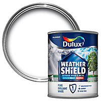 Dulux Trade Pure brilliant white Gloss Exterior Metal & wood paint, 750ml