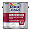 Dulux Trade Pure brilliant white Satinwood Exterior Metal & wood paint, 2.5L