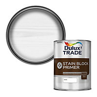 Dulux Trade Stain block plus White Matt Primer, 1L