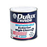 Dulux Trade Weathershield Pure brilliant white High gloss Exterior Trim paint, 1L