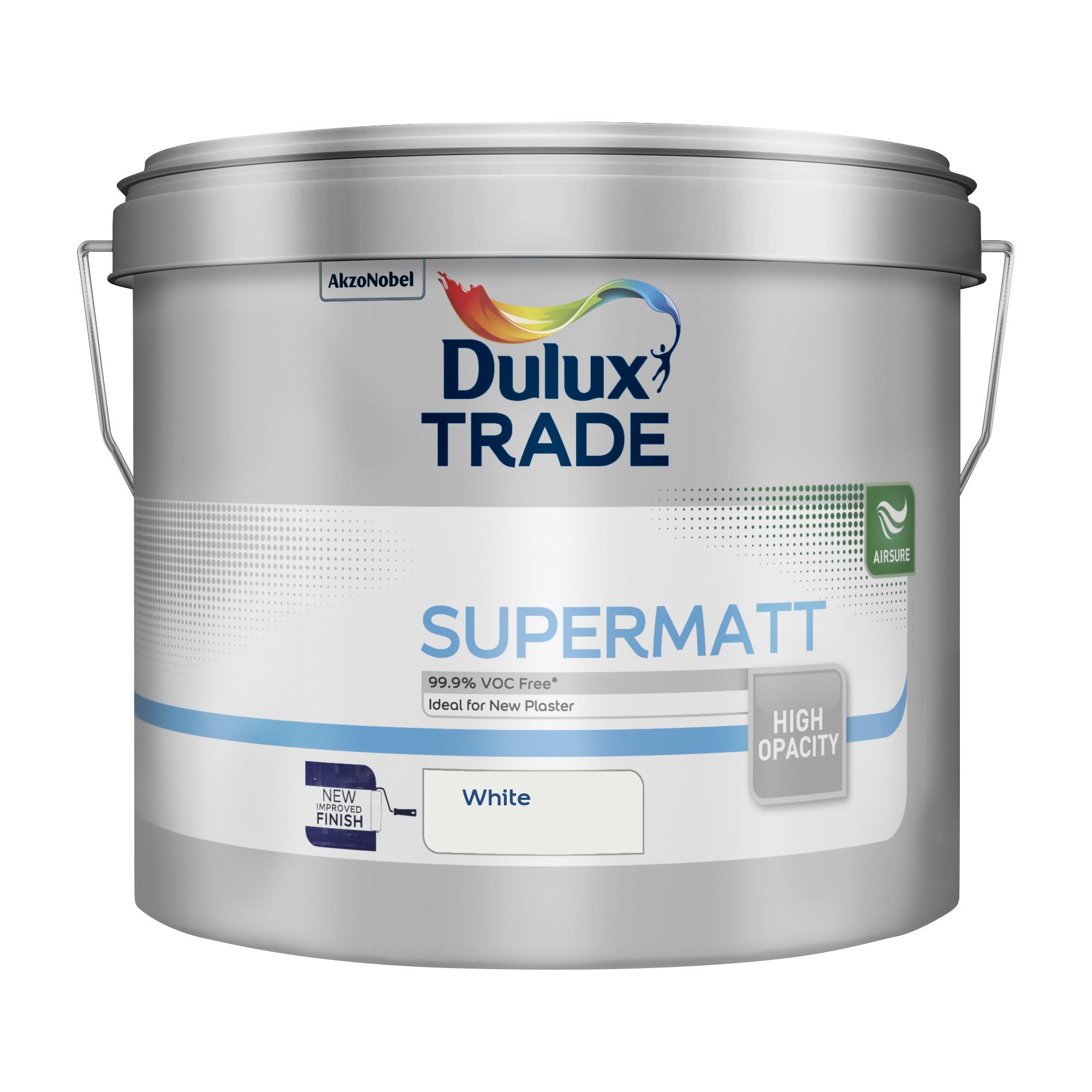 Dulux Trade White Super matt Emulsion paint 10L | Tradepoint