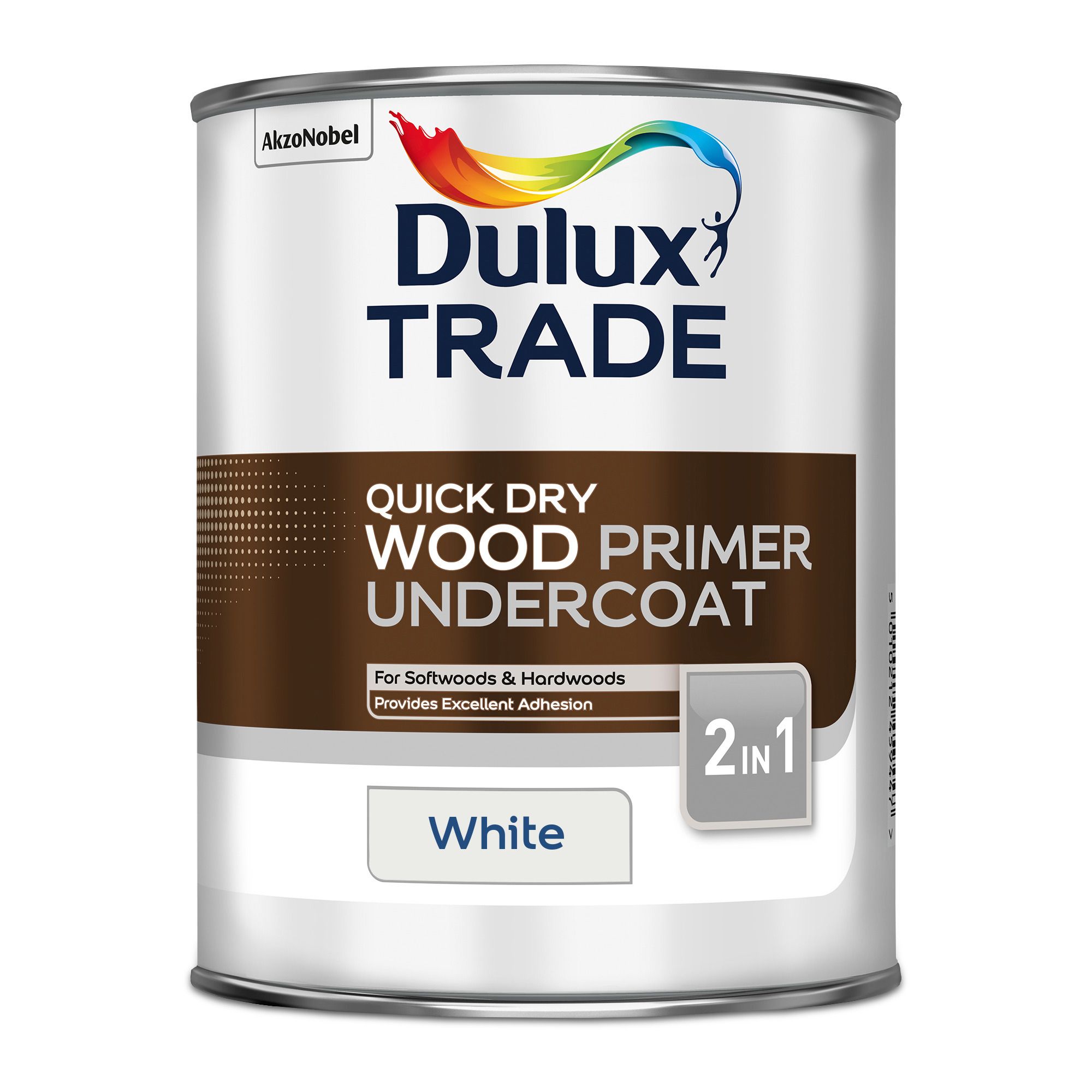 Dulux Trade White Wood Primer & undercoat, 1L