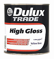 Dulux Trade Yellow Gloss Metal & wood paint, 1L