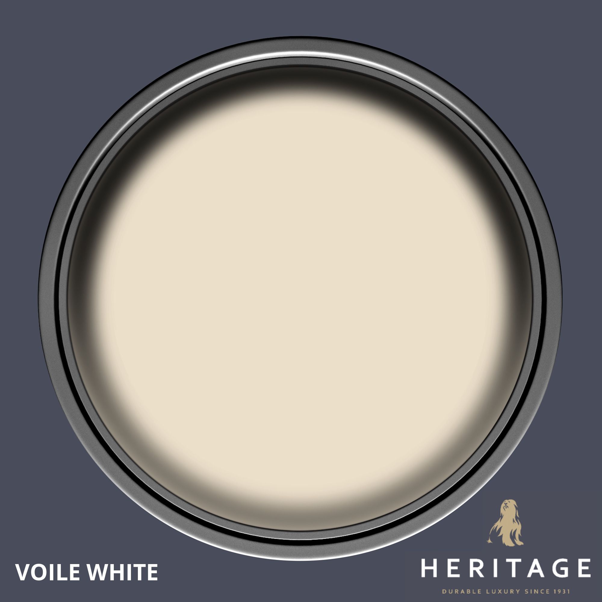 Dulux Vinyl Matt Voile White Eggshell Multi-surface Wall paint, 750ml