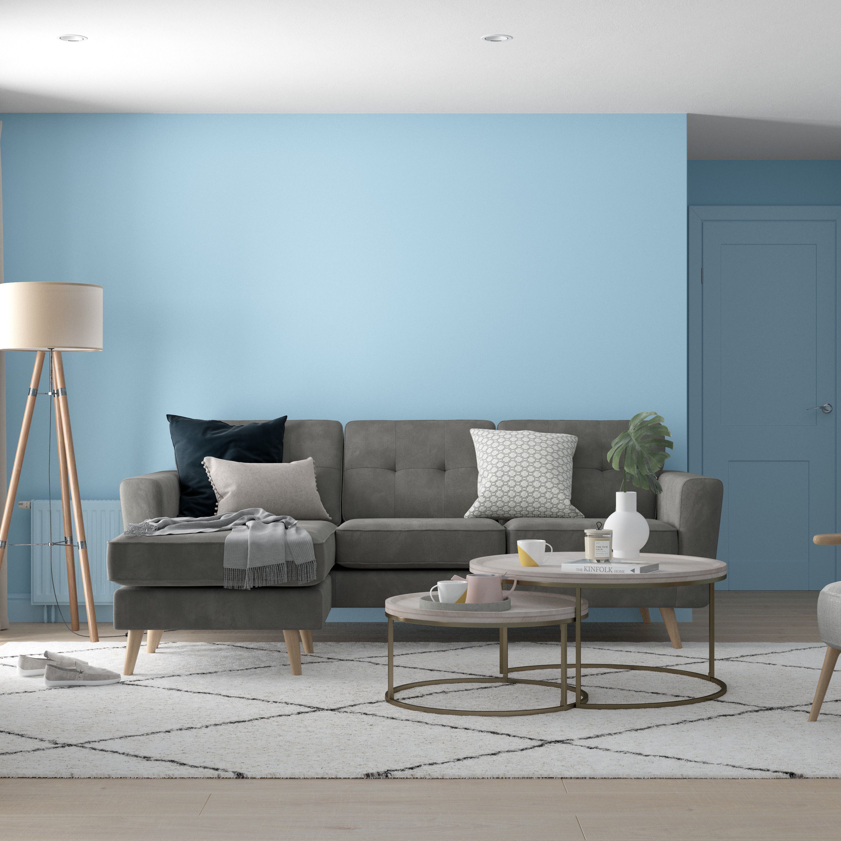 Dulux Walls & ceilings First dawn Silk Emulsion paint, 5L