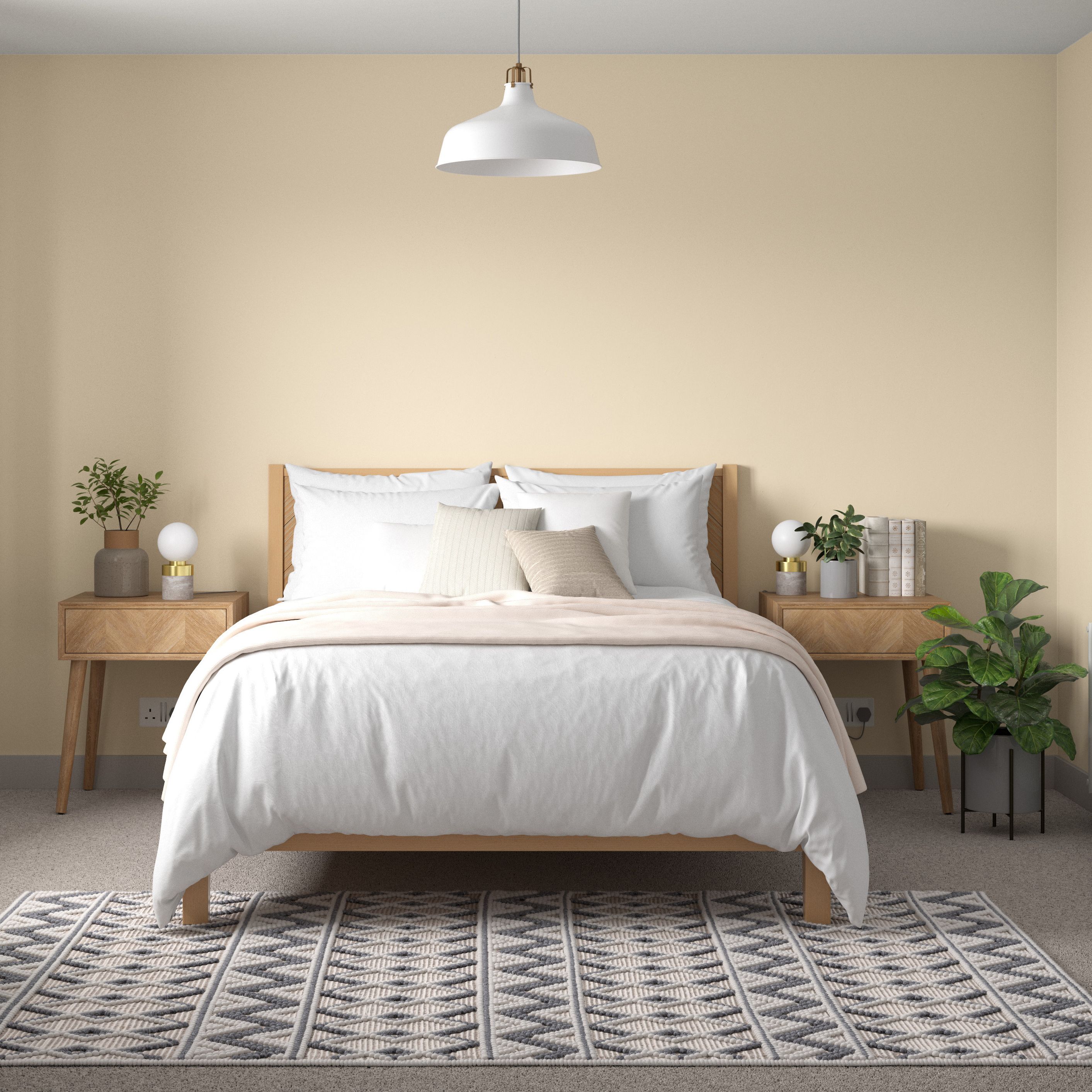 Dulux Walls & ceilings Ivory Matt Emulsion paint, 2.5L
