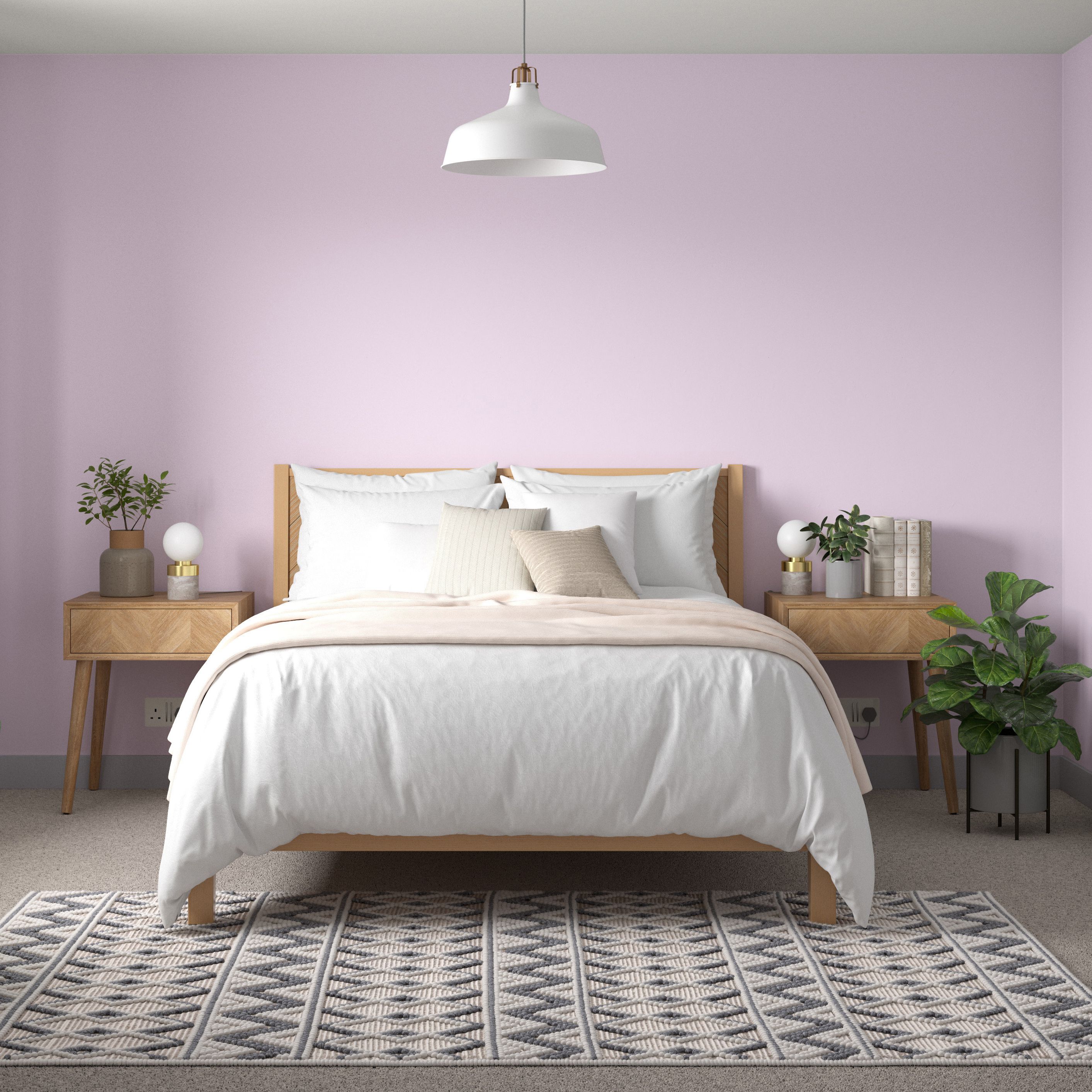 Dulux Walls & ceilings Pretty pink Silk Emulsion paint, 5L