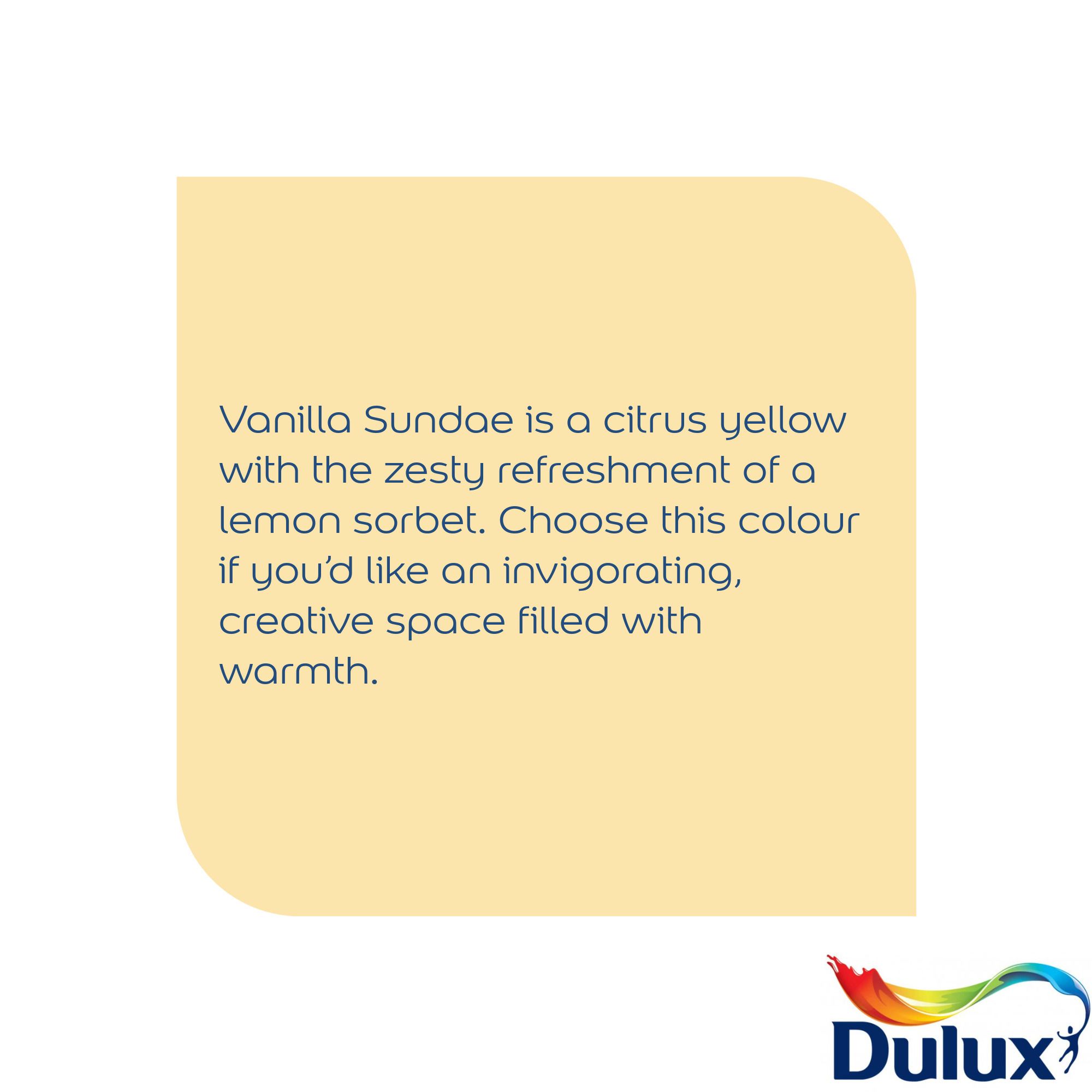 Dulux Walls & ceilings Vanilla sundae Silk Emulsion paint, 2.5L