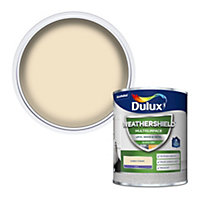 Dulux Weathershield Cotton cream Satinwood Multi-surface paint, 750ml