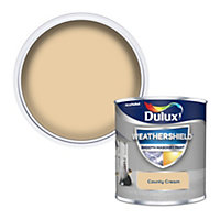 Dulux Weathershield County cream Smooth Matt Masonry paint, 250ml Tester pot