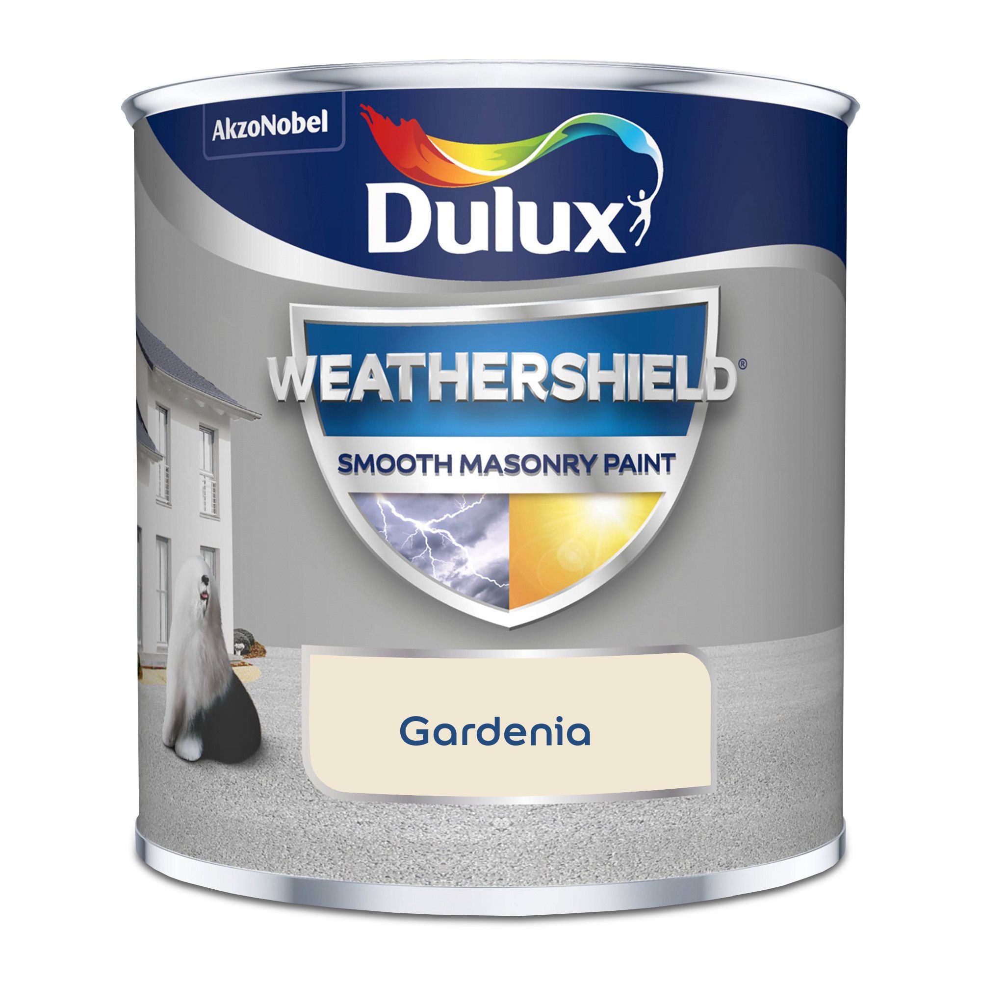 Dulux Weathershield Gardenia Masonry paint, 250ml Tester pot