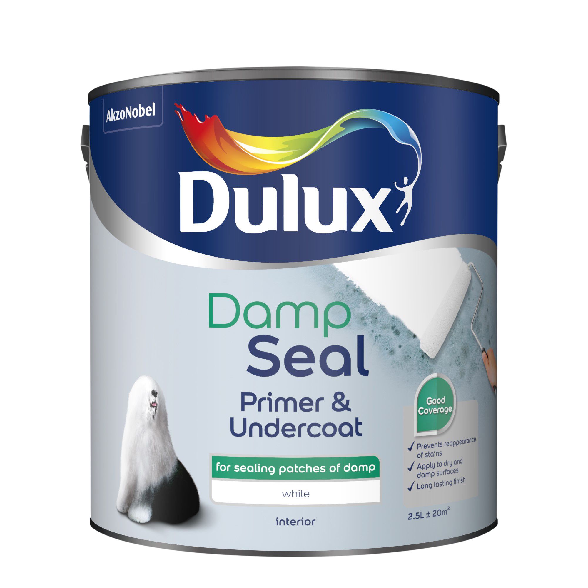 Dulux White Primer & undercoat, 2.5L