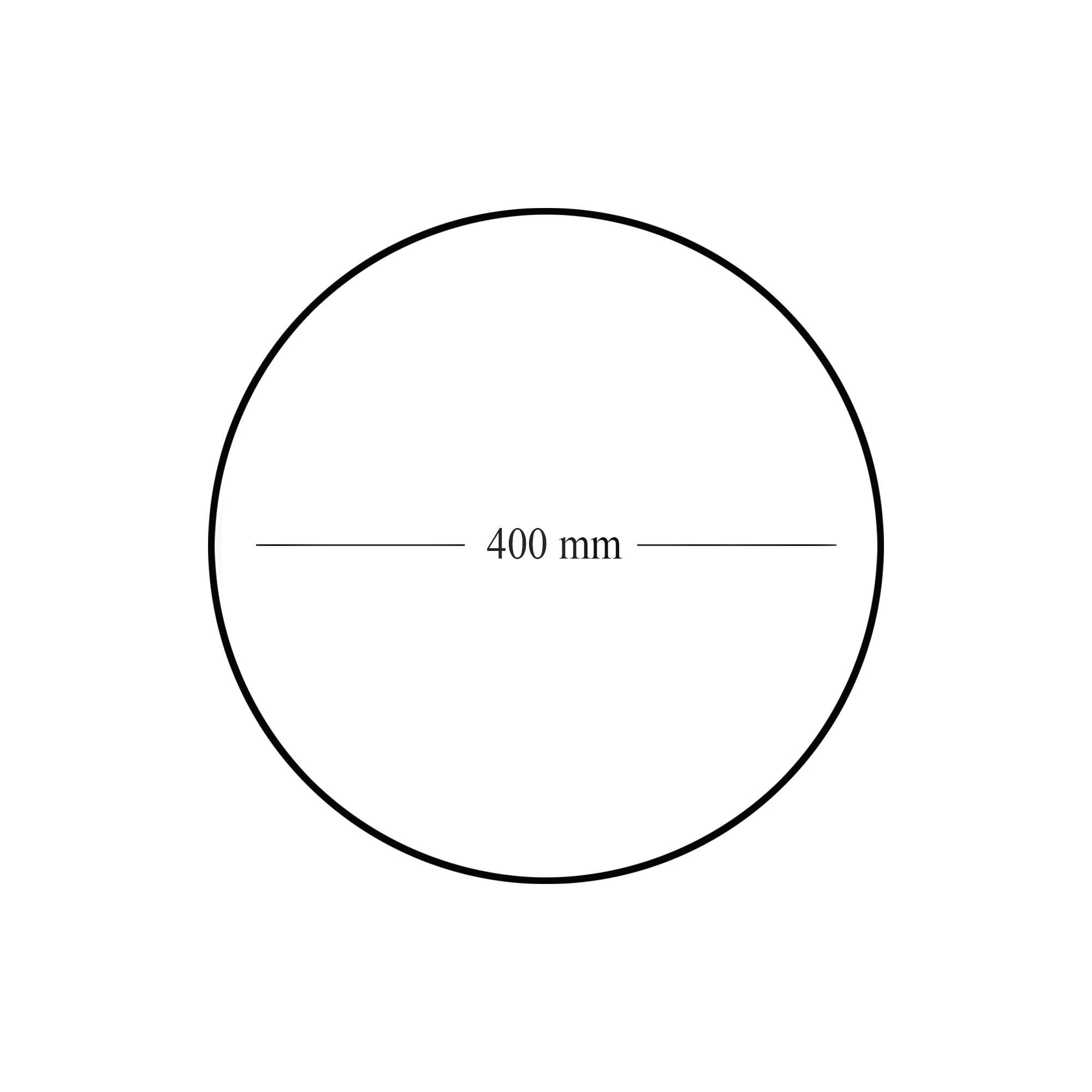 Dunnet Round Wall-mounted Bathroom Mirror (H)40cm (W)40cm