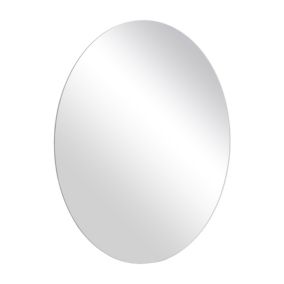 Dunnet Round Wall-mounted Bathroom Mirror (H)60cm (W)60cm